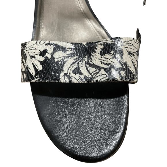 Elie Tahari Floral Printed Open Toe Garance Sandal Heels Boho Cruise Summer 10 - Picture 3 of 5